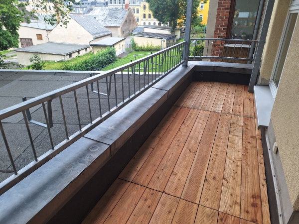 Blick vom Balkon