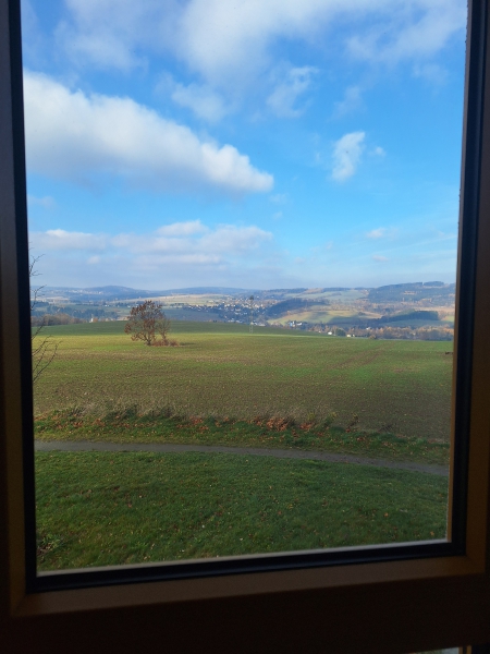 Schlafzimmerausblick